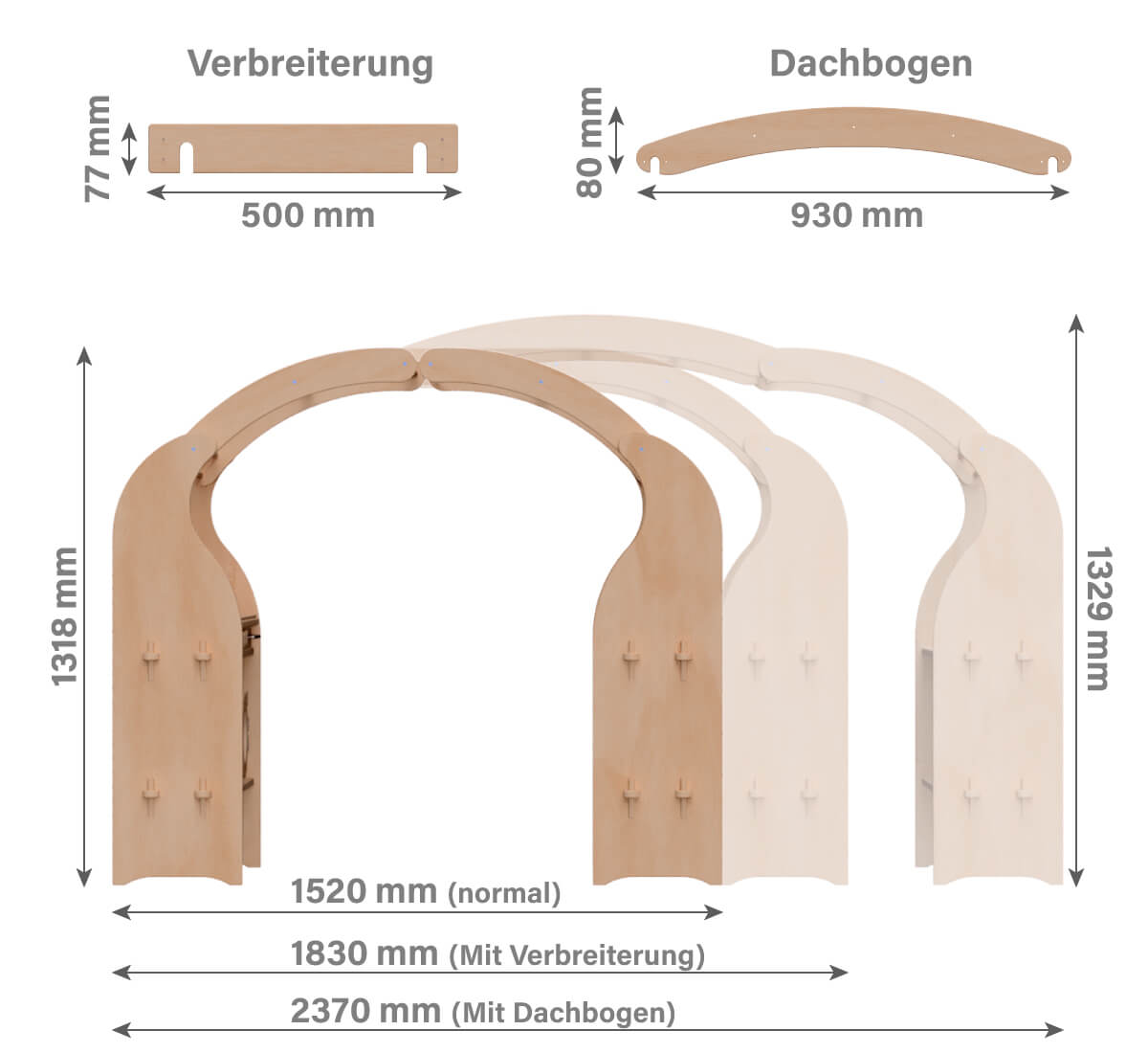 Abmessung Spielständer Ben